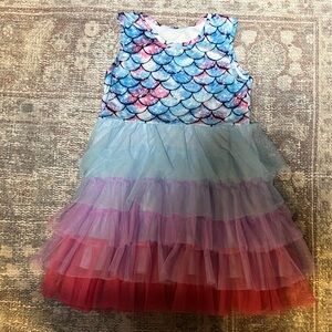 Colorful Mermaid Scale Dress